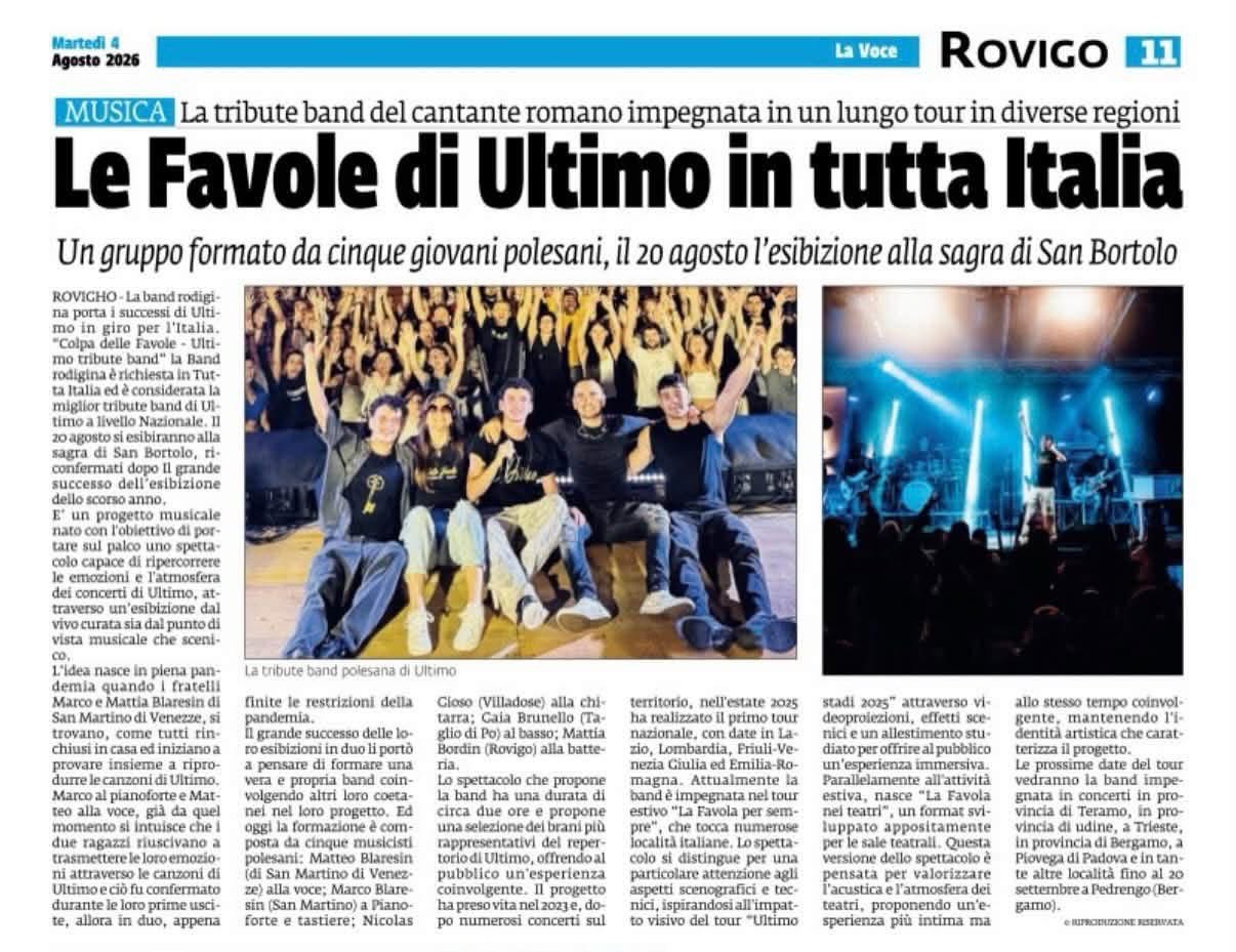 Quotidiano La Voce Rovigo - Agosto 2026